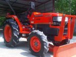 ขายรถไถ Kubota L 3408 (4WD) พร้อมดันหน้าของใหม่และโรตารี่ช้าง