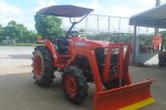 ขายรถไถ Kubota L 3408 (4WD) พร้อมดันหน้าคานบนและโรตารี