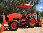 ขายรถไถ Kubota L3608(4WD) พร้อมใบมีดและโรตารีช้าง รถสีเดิม พร้อมใช้งาน