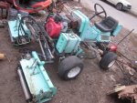 รถตัดหญ้า ตัดกรีน แบบนั่งขับ HONDA: TM3 -241 มือสองญี่ปุ่น เครื่อง 2 สูบ 3  แก็งค์  พร้อมใช้งาน