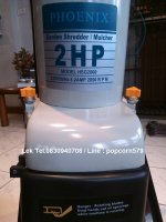 เครื่องย่อยกิ่งไม้ ใบไม้ PHOENIX เครื่องย่อยเอนกประสงค์  ***Promotion : ส่งฟรีทั่วกทม. ที่ราคาเพียง 7,500.-เท่านั้น หรือมารับสินค้าเอง ราคาเพียง 7,250