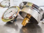 เกจวัดแรงดัน (Pressure Gauge) ขนาดหน้าปัด 4นิ้ว เกลียวขนาด1/2 วัดแรงดัน 0-250