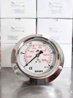 เกจวัดแรงดัน (Pressure Gauge) ขนาดหน้าปัด 4นิ้ว เกลียวขนาด1/2 วัดแรงดัน 0-250