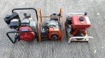 ขายเครื่องสูบน้ำและปั้มพ่นยาแรงดันสูงhonda kubota arimitsu เก่าญี่ปุ่น
