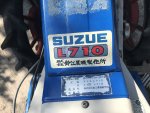 ขายรถพรวนดินเดินตาม  Suzue รุ่น L701