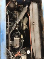 ชุดทำความเย็น Compressor ยี่ห้อ Mitsubishi รุ่น TU730 มือสองญี่ปุ่น อุปกรณ์ครบ ติดเครื่องยนต์ พร้อมมอเตอร์ สำหรัยห้องเย็น และ ตู้เย็นคอนเทนเนอร์