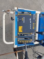 ขายเครื่องนวดเมล็ดข้าวเดินตาม แบบนวดคอรวง ฝัดข้าวได้ ยี่ห้อ ISEKI รุ่น MS300GA 