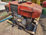 ขายเครื่องโม่ปูน ติดเครื่องยนต์ KUBOTA 8 แรงม้า