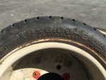 ล้อยางพร้อมกระทะ ยี่ห้อ BRIDGESTONE เบอร์ 13x6.00-8