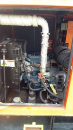 เครื่องปั่นไฟ Leroy Somer เครื่องยนต์ Kubota3สูบ ไฟ220V. 10kVA. พร้อมตู้เก็บเสียง ตู้คอลโทรล