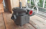 ปั๊มไฮดรอลิคใบพัด แบบปรับค่าได้ (variable vane pump) ยี่ห้อ YUKEN รุ่น SVPF-20-35-20