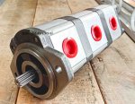 ปั๊มไฮดรอลิค3ตอน หรือ ปั๊มเกียร์ไฮดรอลิค (Gear Pump Hydraulic) ยี่ห้อ HONOR