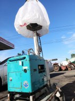 ปั่นไฟบอลลูนสนาม YANMAR YG2400S เครื่องยนต์ เบนซิ 4จังหวะ 110V. 2.4kVA. ตู้เก็บเสียง สตาร์ทกุญแจ รุ่นใหม่ สวยเดิม จากญี่ปุ่น เสาสูง 3.6เมตร