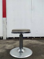 เก้าอี้ Stool ทรงกลม 400บาท (จำกัดจำนวน) หนังสีครีม ปรับสูงต่ำได้ หมุนได้ 