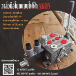 วาล์วมือโยกแบบไฟฟ้า ยี่ห้อ AKON S50Series ผ่านน้ำมัน 50L/mim