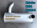 ท่อไอเสีย sk120 kobelco ขายอะไหล่แบคโฮ 0814023939