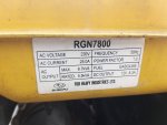 6.7kVA. 25.0A. 220v.  เครื่องยนต์ SUBARU RGN7800 รุ่นใหม่ สภาพสวยมาก สตาร์ทด้วยกุญแจ  มีระบบชาร์จไฟแบตเตอรี่   มือ2 เช็คพร้อมใช้งาน