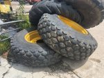 ยางพร้อมกระทะล้อหลัง 14.9-24  สำหรับรถไถใหญ่ๆ หลายรุ่น เช่น Kubota รุ่น M7040 , M6040 Johndeere Massey Yanmar #กระทะล้อรถไถขอบ24 #ยางรถไถขอบ24  มือ2 ญ