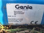คันสุดท้าย GENIE ลิฟท์ ยกสูง 7.9เมตร นน.ยก 300kg. อลูมิเนียม เกรดอากาศยาน สามารถต่ออุปกรณ์เพิ่มเติมได้หลายแบบ ราคา 55,000บาท โทร : 094-7899445 ไลน์ : 