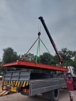 เครื่องชั่งแบบลอย รถบรรทุก ขนาด 5.00?2.50เมตร พิกัด 20ตัน หน้าเหล็ก!! (20,000kg.) อุปกรณ์ครบ เครื่องปริ้น จอเลข พร้อมใช้งาน ราคา 99,000บาท โทร : 094-7
