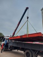 เครื่องชั่งแบบลอย รถบรรทุก ขนาด 5.00?2.50เมตร พิกัด 20ตัน หน้าเหล็ก!! (20,000kg.) อุปกรณ์ครบ เครื่องปริ้น จอเลข พร้อมใช้งาน ราคา 99,000บาท โทร : 094-7