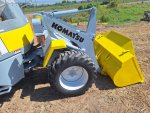 รถตัก KOMATSU รุ่น WA20-2 เอวอ่อน ขับเคลื่อน 4ล้อ 4WD รุ่นใหม่ เครื่องยนต์ดีเซล 3สูบ 3D78N  เครื่อง+ช่วงล่าง+ปั๊มสมบูรณ์ สภาพดี สวยเดิม มือ2นำเข้า จาก